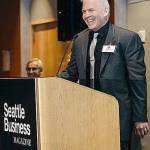 Torklift President Jack Kay accepts the Family Business of the Year award from Seattle Business magazine. COURTESY PHOTO, Torklift