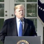 President Donald Trump declares a national emergency Friday, Feb. 15. Screenshot taken from official White House video