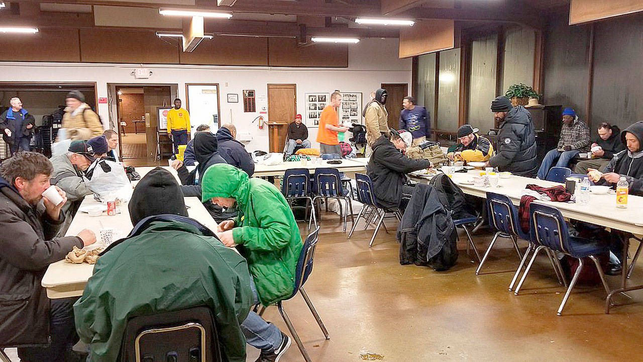 Many homeless people found comfort during the February cold nights at the city of Kents Severe Weather Shelter at Kent Lutheran Church. COURTESY PHOTO, City of Kent