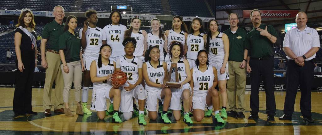 Kentridge comes away with a third-place trophy at the 4A Hardwood Classic. The Chargers, the North Puget Sound League Cascade Division champions, finished the season 26-3. RACHEL CIAMPI, Kent Reporter