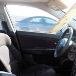 A driver suffered only minor scratches from glass splinters after a piece of lumber from an unsecured load went through the vehicles windshield around noon Tuesday along Highway 167 southbound in Kent near the 84th Avenue South exit. The driver of the vehicle that lost the lumber did not stop. COURTESY PHOTO, State Patrol