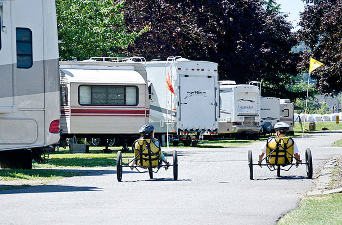 The KOA campground in Kent sits along the Green River off of South 212th Street. COURTESY PHOTO, KOA