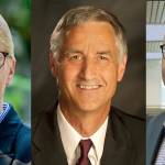 From left, Suzanne M. Johnson, Kevin McCarthy and John R. Mosby. COURTESY PHOTOS