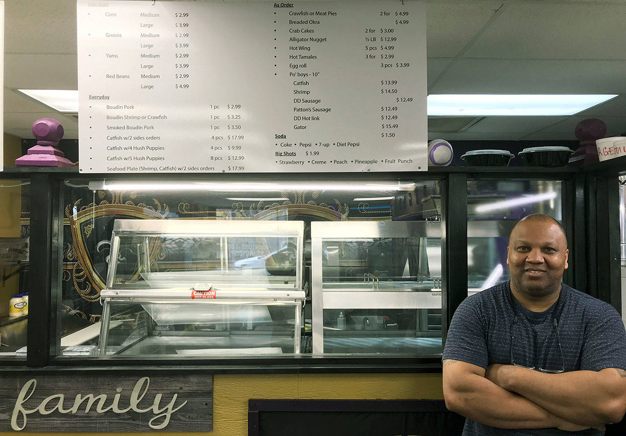 Reginald Robinson has added a deli to his store, Althas Louisiana Cajun Seasoning & Spices, at the corner of East Meeker Street and Railroad Avenue North in Kent. MARK KLAAS, Kent Reporter