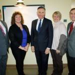 Attending the breakfast are, from left: Federal Way Mayor Jim Ferrell; Auburn Mayor Nancy Backus; King County Executive Dow Constantine; Kent Mayor Dana Ralph; and King County Councilmember Pete von Reichbauer. COURTESY PHOTO
