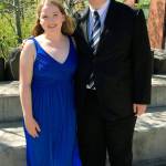 Kentridge High School seniors Fern Bettinger and Max Kendall after performing at the Washington Music Educators Association State Solo and Ensemble competition at Central Washington University in Ellensburg on April 25. COURTESY PHOTO, Michele Bettinger