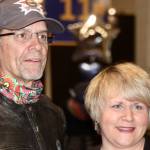 Kyle Petty stops by to meet and talk to Kent Mayor Dana Ralph before beginning his annual Charity Ride Across America. Ralph welcomed and thanked Petty for his visit and efforts. MARK KLAAS, Kent Reporter