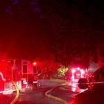 Area firefighters quickly responded and doused a mobile home fire early Thursday morning on Kents East Hill. COURTESY PHOTO, Puget Sound RFA