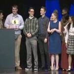 Kentridge High School cast from The 25th Annual Putnam County Spelling Bee accepts its award. COURTESY PHOTO