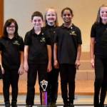 Choir members are, from left: Karen Martin, Primo Voce instructor and Kent Elementary music specialist; Nelli Southwick, Covington Elementary; Sophia Dermody, Sunrise Elementary; Elizabeth Ollom, Martin Sortun Elementary; Dennis Mottern, Covington Elementary; Isabelle Paxton, Sunrise Elementary; Irene Biju, Sherwood Forest Elementary, Federal Way; Holly Johnson, Maple Valley homeschool; and Taylor Roy, Lake Youngs Elementary. Not pictured is Latin Wombles, Grass Lake Elementary. COURTESY PHOTO