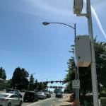 Crews recently installed a camera to capture drivers running red lights while eastbound on Kent Des Moines Road at the intersection of Pacific Highway South. Kent Police will issue warnings starting July 1 and $136 tickets starting Aug. 1. MARK KLAAS, KENT REPORTER