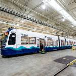 The first of 152 new light rail vehicles arrived June 19 at Sound Transits Operations and Maintenance Facility in Seattle. COURTESY PHOTO, Sound Transit