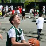 Auburns Jacob Gooden drives the basket during seventh-grade boys division play. MARK KLAAS, Kent Reporter