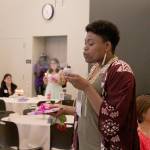Kathie Nguyen blows out her birthday candle at Saturdays Celebrate 18! event. OLIVIA SULLIVAN, Federal Way Mirror