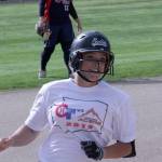 Brooke Nelson, a Bonney Lake High School graduate bound for the University of Washington, circles the bases after hitting a home run against the Chinese Taipei Olympic womens team. MARK KLAAS, Kent Reporter