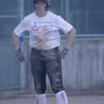 Carley Nance, another former Acer and an all-conference pitcher at Seattle University, comes away dirty after sliding into third base. MARK KLAAS, Kent Reporter