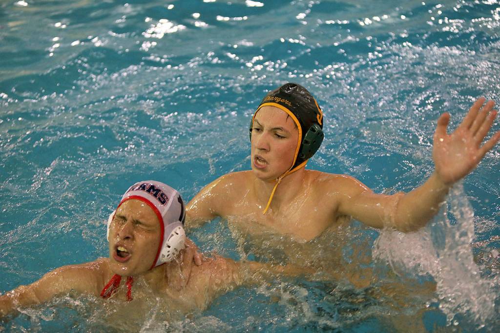 Kentridge junior Garrett Nelson, right, applies defense against Wilson. COURTESY PHOTO, Tracy Arnold