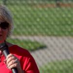 Kent Mayor Dana Ralph thanks the many people and partners who made the conversion at Morrill Meadows Park possible. MARK KLAAS, Kent Reporter