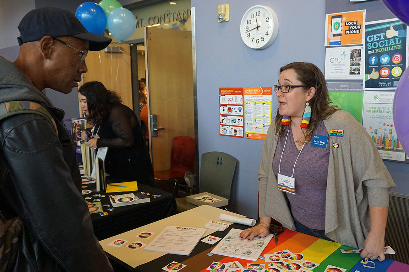 A resource fair was a part of LGBTQIA Week last year. The fair returns Oct. 10 for this years LGBTQIA Week at Highline College. COURTESY PHOTO