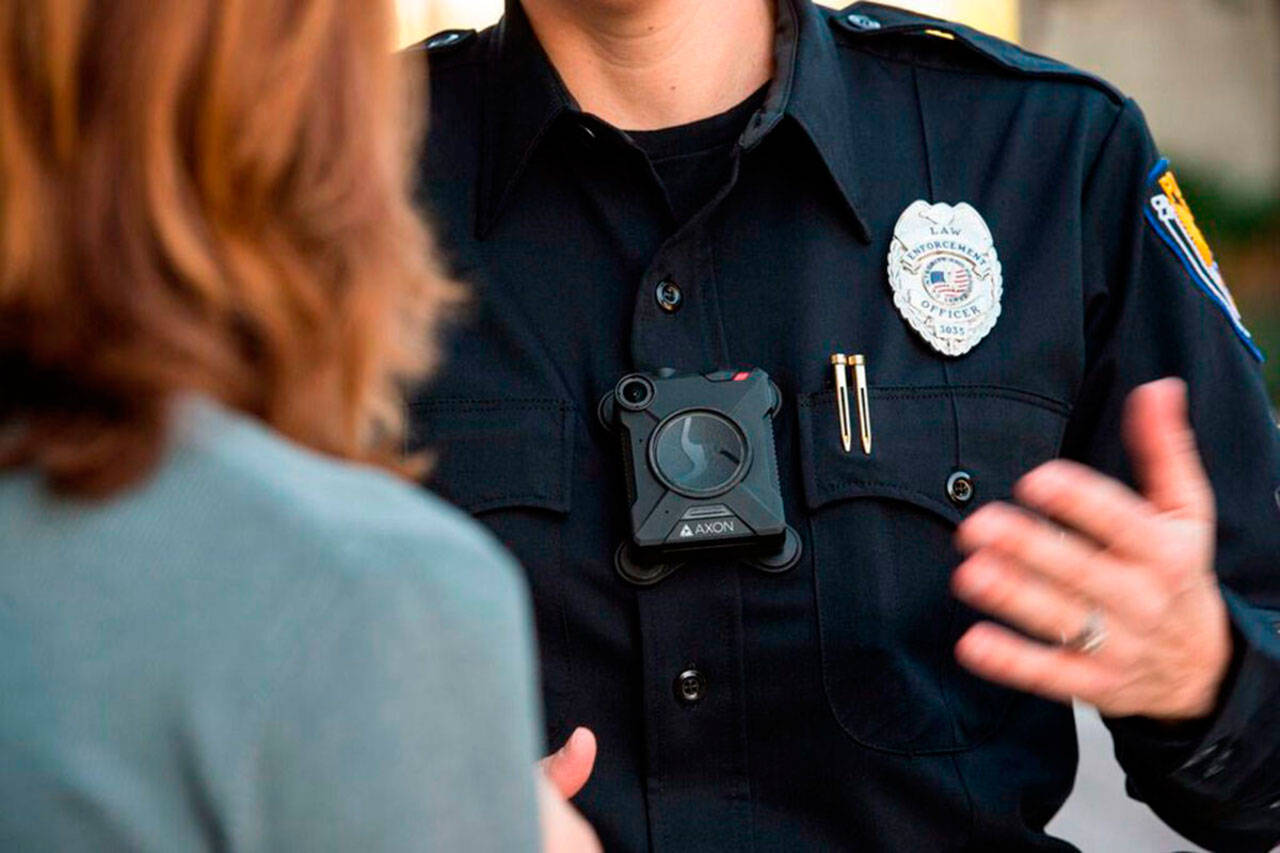 An example of a body-worn camera. COURTESY PHOTO, Axon