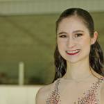 Graceful, determined artist on ice