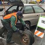 City of Kent collects 284 tires, 188 mattresses at Recycling Event