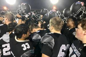 Kentwood celebrates its state-clinching win over Glacier Peak. REPORTER PHOTO