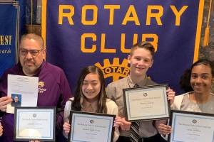 Kent Sunrise Rotary Club honors Northwood Middle School students, staff