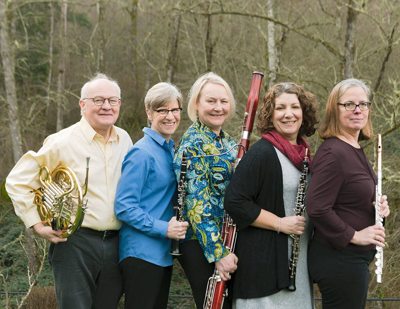 Auburn Symphony Orchestras talented lineup includes, from left, Rodger Burnett, Jennifer Nelson, Mona Butler, Shannon Spicciati, Wendy Wilhelmi. COURTESY PHOTO, Rodger Burnett                                Auburn Symphony Orchestras talented lineup includes, from left, Rodger Burnett, Jennifer Nelson, Mona Butler, Shannon Spicciati, Wendy Wilhelmi. COURTESY PHOTO, Rodger Burnett