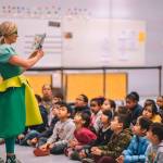 The Tooth Fairy visits Kent students for a story time reading and fun dental facts. Students received a new toothbrush and a better understanding of the importance of a healthy smile. COURTESY PHOTO, Daniel Macadangdang