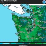 Kent should reach 55 degrees on Tuesday. COURTESY GRAPHIC, National Weather Service