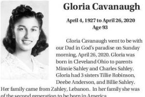 Obituary: Gloria Cavanaugh