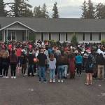 Family and friends held a vigil for Tyrenn Smith on June 3 outside of CrossPointe Community Church in Covington. COURTESY PHOTO