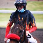 Jockey Gary Wales on Valid Prince won the first race of opening day June 22 at Emerald Downs. STEVE HUNTER, Kent Reporter