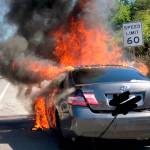 Freeway fire