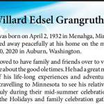 Willard Edsel Grangruth | Obituary