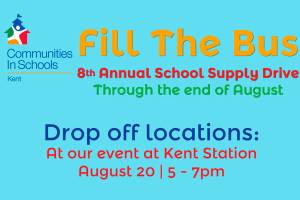 Fill the Bus school supply drive in Kent set for Aug. 20