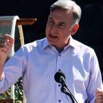 Constantine announces county climate action plan at Kent community garden