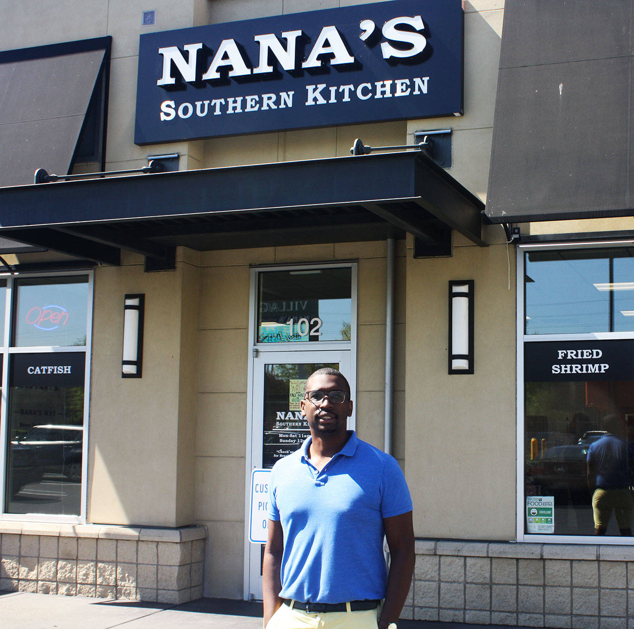 Todd Minor opened Nanas Southern Kitchen in December 2019 on the East Hill in Kent. STEVE HUNTER, Kent Reporter