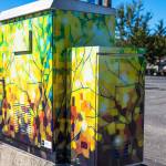Dinah Raus Stained Glass Forest brings abstract, colorful trees to Pacific Highway South and South 272nd Street. COURTESY PHOTO, City of Kent