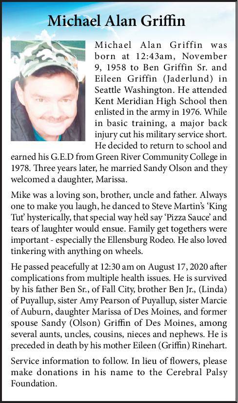 Michael Alan Griffin | Obituaries