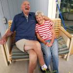 Willa and Robert Burley enjoy one of the many laughs that have marked their 70 years of marriage, at Rio Verde Mobile Estates in north Auburn. Photo courtesy Virgil McLagan.