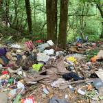 Trash from homeless encampments fills the ground at Mill Creek Canyon in Kent. COURTESY PHOTO, City of Kent
