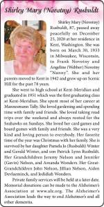 Shirley Mary (Novotny) Rusbuldt | Obituary
