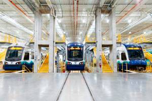 The inside of Sound Transits light rail Operations and Maintenance Facility in Seattle. The agency plans to build a similar facility in Federal Way or Kent. COURTESY PHOTO, Sound Transit