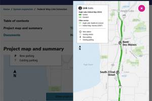 A portion of State Route 99 will be closed this weekend as crews work on Sound Transit's Federal Way Link Extension.