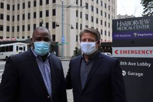 King County Councilmember Reagan Dunn, right, nominated Bill Boyce, left, of Kent, to serve on the Harborview Board of Trustees for the Harborview Medical Center in Seattle. COURTESY PHOTO, King County