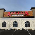 Restaurants in the region have been erecting outdoor seating in tents during the pandemic, as seen here at Azteca Mexican Restaurant in Federal Way. In Phase 2, restaurants can reopen at a maximum 25% capacity and a limit of six people per table. File photo