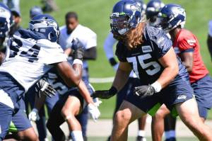 Chad Wheeler, a former Seahawks offensive tackle, pleaded not guilty to first-degree domestic violence assault and two other charges on Feb. 1 after reportedly attacking his girlfriend Jan. 22 at their Kent apartment. COURTESY PHOTO, Seattle Seahawks