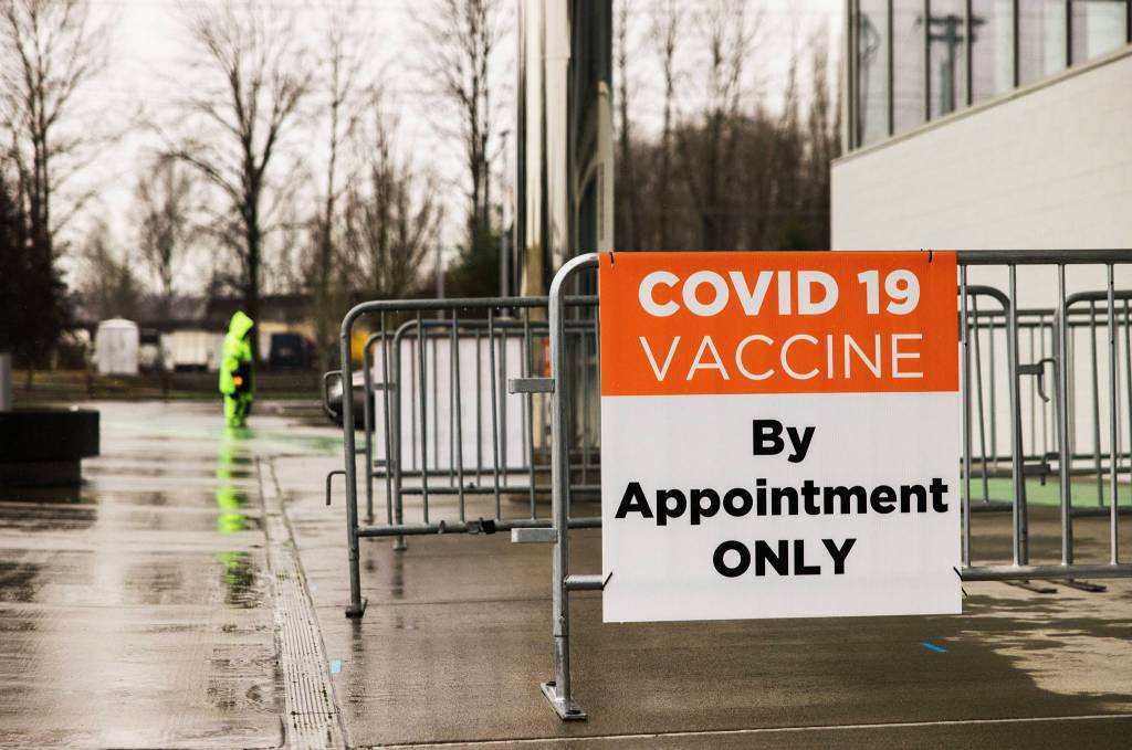 King County began offering COVID-19 vaccinations on Feb. 1 at the accesso ShoWare Center in Kent. COURTESY PHOTO, King County